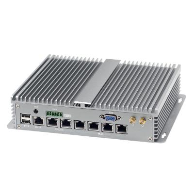 China Newest PC 6* I211AT LAN Nano Port Firewall Router 2019 Firewall Silver PC j1900 mini for sale