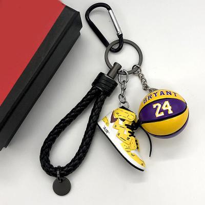 China Sb high quality ordan sneaker basketball bag accessories fashion 3d j key chain for sale