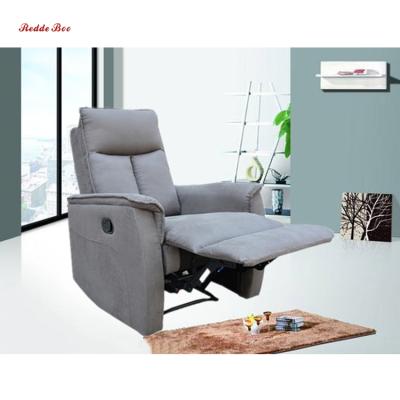 China Electric gray single massage fabric steel frame recliner sofa chair with thick backrest 7003 for sale