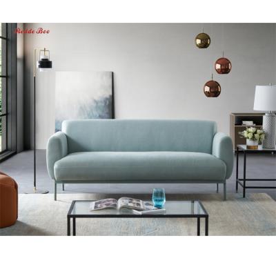 China 2022 newcomers sofa fabrics couch 2022 new arrivals cheap sky blue living room sky blue sofa fabrics soft couch for sale