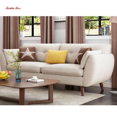 China Modular Minimalist Style Apartment Furniture Small Space Saving Easily Assemble Fabric Sofa 95 for sale