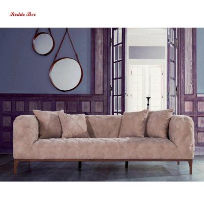 China Others All Sizes And Leather Velvet And Any Customized Fabric 3 Seat Chesterfield Colors Sofa FA339 for sale