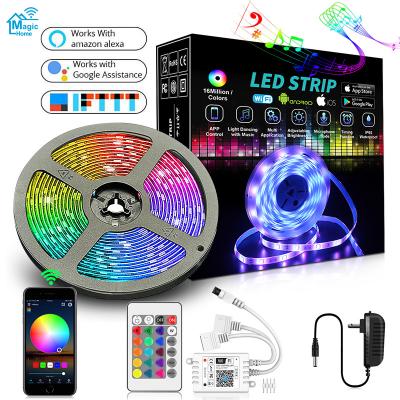 China LANDSCAPE Tuya Wi-Fi+ IR RGB Music Controller DC 1.5A 18W (BK Module) IP65 12V Smart Connect Led Light Strips for sale