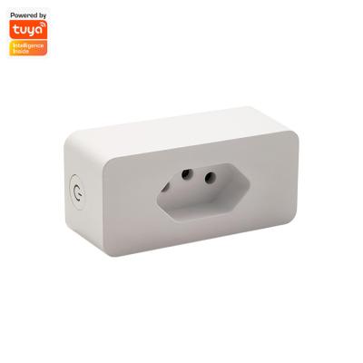 China Excel Digital Tuya Wifi 13A Standard 3 Pin Plug Wireless Mini Smart Socket Residential/Multipurpose USA Wifi Socket for sale