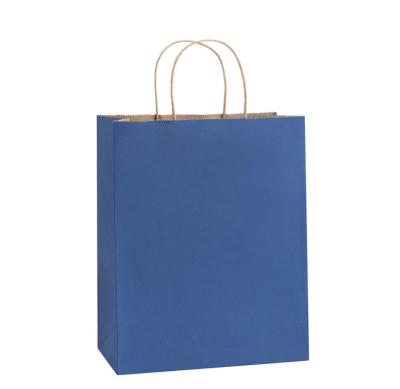 China Disposable Eco Friendly Paper Gift Bags With Handles Premium Kraft Paper Shopping Bag Retail Merchandise Bags for sale