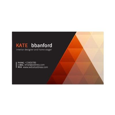 China Business.office.gift .promotion.etc Premium Geometric Pattern Shading Design Business Cards Professional Customizable Business Card For Commercial Person for sale