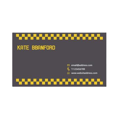 China Unique Customizable Yellow Business Card Size Printable Business.office Business Cards For Commercial Company for sale