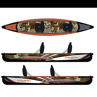 China 2022 Hot Selling Inflatable Kayak/Lake Kayak Canoe Sea - River - Ocean Fishing Inflatable Kayak Boat For Water Sports for sale