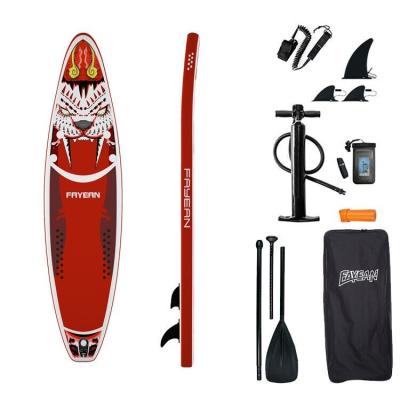 China Non-jump fanatics red SUP inflatable surf custom design motor powered wake motor paddel long stand up paddle board soft board surfboard for sale