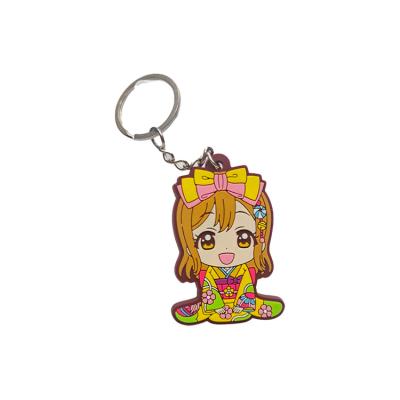 China High Cost Effective Eco-friendly Anime Key Chain PVC Keychains Custom Anime Good Quality for sale