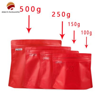 China Customizable Moisture Barrier Coffee Bag Aluminum Foil Ziplock Bag With Zipper Closure for sale