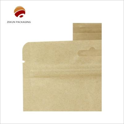 China Moisture Proof Brown Kraft Paper Grocery Bag In Custom Size for sale