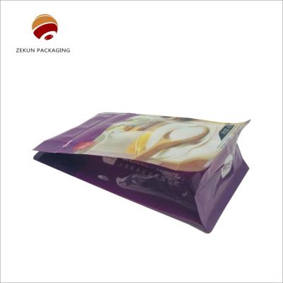 China Customized Flat Bottom Food Grade Stand Up Aluminum Foil Bags With Zipper for sale