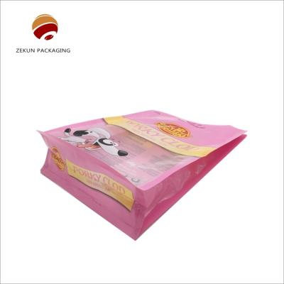 China Customized Flat Bottom Bags With Zipper / Slider / Spout / Valve For Food Packaging for sale