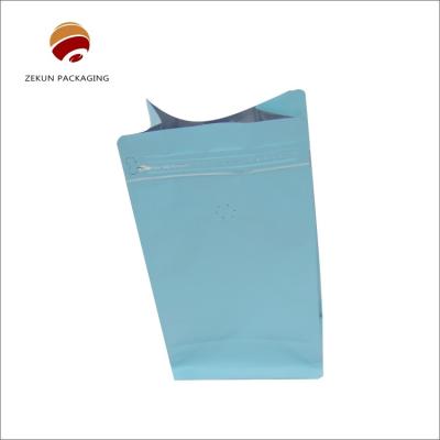 China Customized Clear Printed Matte  Food Bags With Zipper Spout Valve for sale