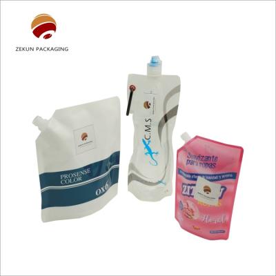 China Customized Reusable Liquid Plastic Laminated Spout Pouch for Juice Drinks for sale