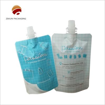 China Customizable Plastic Juice Doypack With Spouts For Beverage Packaging for sale