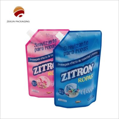 China Customized Printing Round Bottom Support Self Standing Up Spout Pouch for Stand Up Packaging for sale