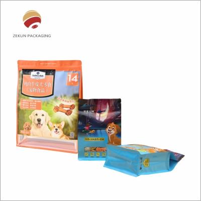 China Customizable Dog Food Bag Heat Seal Four Side Pouch Aluminum Foil Packaging for sale