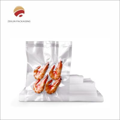 Chine Sac d'étanchéité sous vide PA/PE pliable et durable à trois côtés pour emballage de viande et de poulet à vendre
