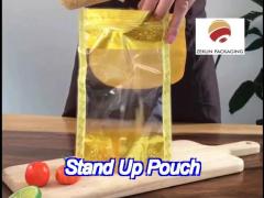 food grade heat seal zip lock stand up bag pet packaging customized