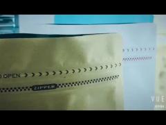 resealable zipper  8-side seal coffee bag 