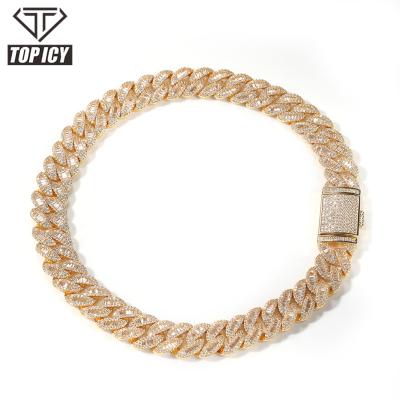 China 2021 Hot Selling Luxury Hiphop Cuban Link Chain Bracelet Fashion 13mm 7inch 8inch Hip Hop Gold Silver Chain Gold Plated Bracelet for sale