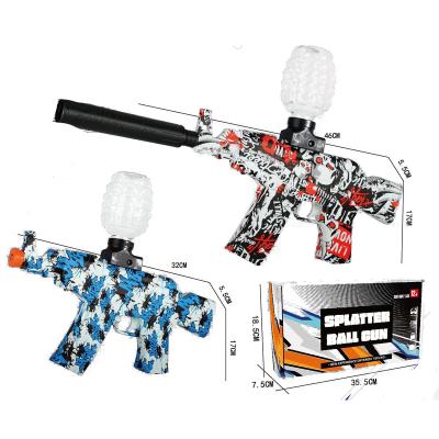 China Toy Dropshipping Hot Selling Electronic Paint Spray Mini Uzi Mp 5 AK M416Gel With Scope Splash Ball Gun for sale