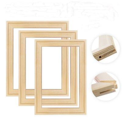 China Solid Wood Stretcher Bar Canvas DIY Wooden DIY Frame Frame Painting By Numbers Wood for sale