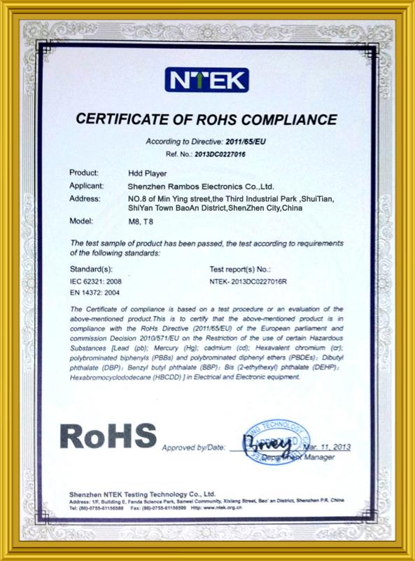 ROHS - ShenZhen Rambos Electronics Co.,Ltd