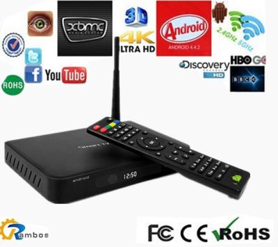 Chine Boîte de FreeMalaysia IPTV avec la boîte androïde de Smart TV de noyau de quadruple d'Amlogic S802 construite dans la boîte vivante de XBMC 13,2 TV à vendre