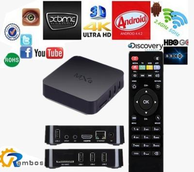 China Jogador instalado completamente carregado vivo de Google IPTV do andróide 4.4.2 dos canais XBMC 13,1 de Astro da caixa de Malásia IPTV do núcleo do quadrilátero à venda