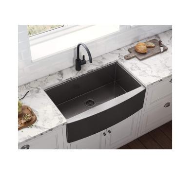 China With Faucet Factory Direct Apron Sinks Color For Stainless Wrought Iron Sink Lowest Price for sale