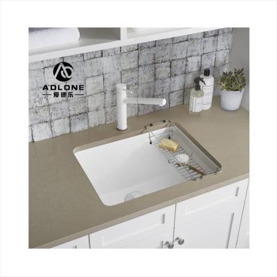 China Modern White Granite Kitchen Sink Bowl Undermount Bathroom Kitchen Sink Compound Quartz Granite Single Sink for sale