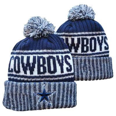 China Breathable & Waterproof Hot Sale 2023 Hip Hop Styles Man Knit Beanie Hats New Fashion Sports Hat American Football Team Beanie Winter Warm Beanies for sale