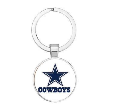 China Gift 2023 New Design American Football Team All 32 Teams Key Chain Man Sports Print Logo Mental Key Chain for sale