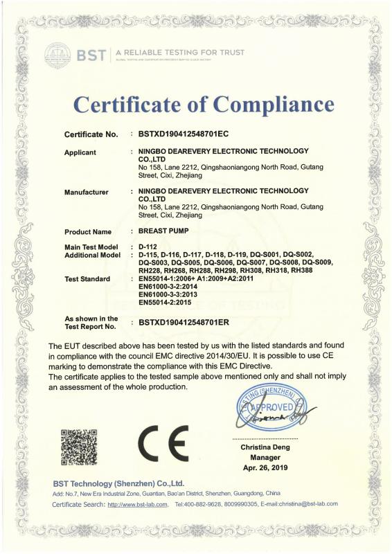 CE - Ningbo Borkon E-Commerce Co., Ltd.