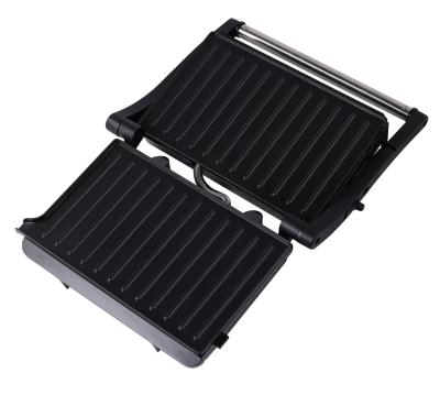 China Non-stick coating pan on easy cleaning hot sales 180 degree panini press grill sandwich maker/contact grill for sale