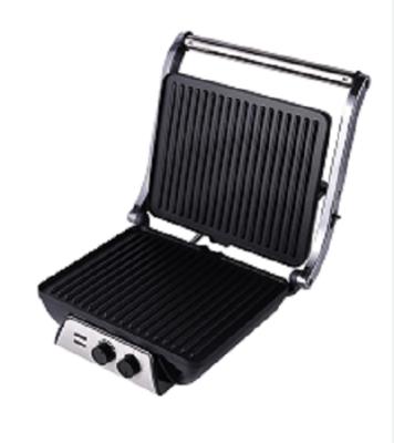 China Non-Stick Coating Plate For Stainless Steel Cover Grill 2 Slice Sandwich/Grill/Panini/Easy Touch Cleaning Electric Grill Waffle Maker for sale