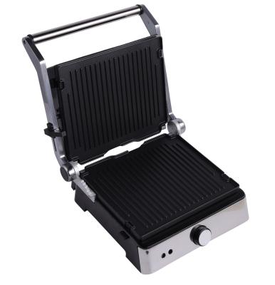 China Non-Stick Coating Dish for Hot Electric Grill 4 Slice Grill Slice Hot Electric Grill 4 Slice BBQ Hot Sale Panini Touch Panini Press Easy Cleaning Grill Detachable Grill with Timer for sale