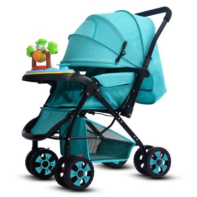 China Easy Folding Portable Baby Stroller With Shock Absorption Brand Baby Stroller Type Polyester Oxford Material Reversible Baby Stroller Good for sale