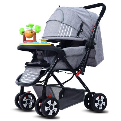 China Easy Folding Portable Baby Stroller with Best Shock Absorption Baby Stroller 3 in 1 with Bassinet and Carseat for sale