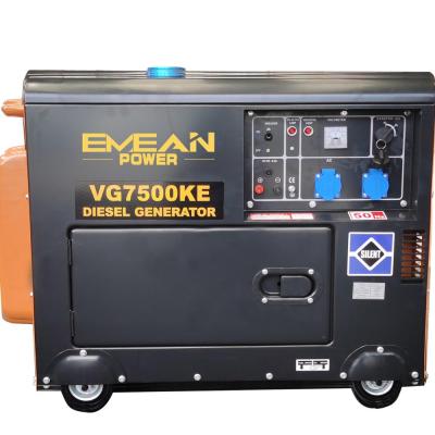 중국 5kw 6kw 50hz Single Phase Diesel Generator With Automatic Transfer Switch 판매용