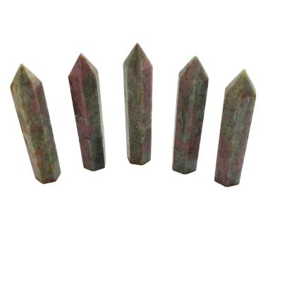 China China Natural Brazilian Red Zoisite Tower Crystal Healing Crystal Points For Decoration for sale