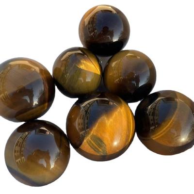 China China High Quality Natural Stones Crystals Ball Quartz Reiki Tiger Eye Stone Yellow Sphere Healing for sale