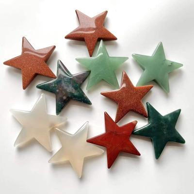 China China Premium Spiritual Gemstone Carving Crafts Natural Healing Stone Crystal Star for sale