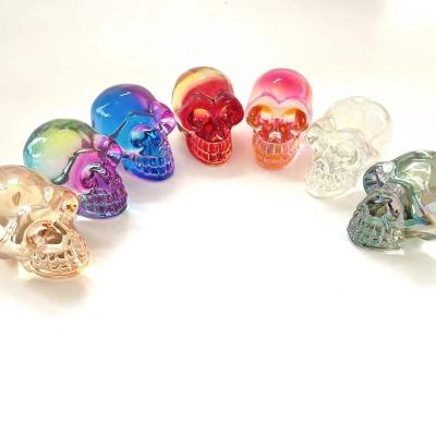 China China wholesale natural hand carved aura electroplating crystal skulls for sale for sale