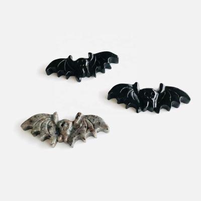 China China Wholesale Natural Healing Gemstone Hand Carved Animal Crystal Bats For Crafts for sale