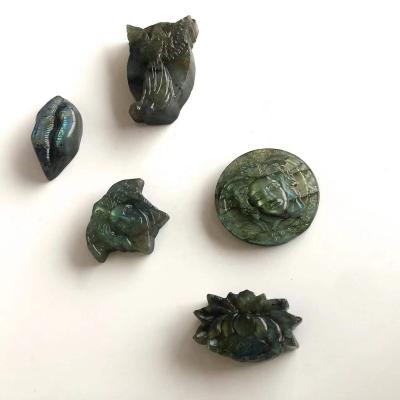 China China Natural Stone Crafts Hot Selling Labradorite Crystal Stone Carving For Healing Gift for sale