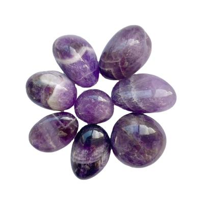 China China wholesale natural quartz crystal gemstone polished reiki amethyst tumbled stone for sale